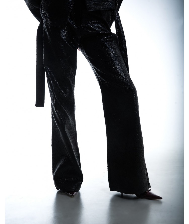 Iraida Lacey Vegan Leather Pants 